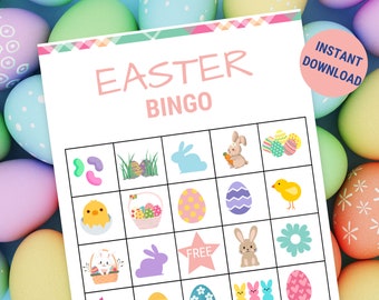 Easter Bingo Printable, Easter Bingo Cards, Printable Easter Games, Bingo Game Printable, Bingo Games For Kids, Easter Games Printable