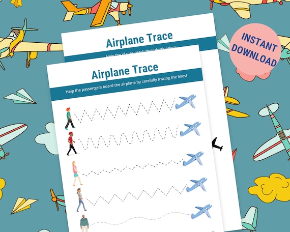 Printable Airplane Activities, Plane Activities for Kids, Kids