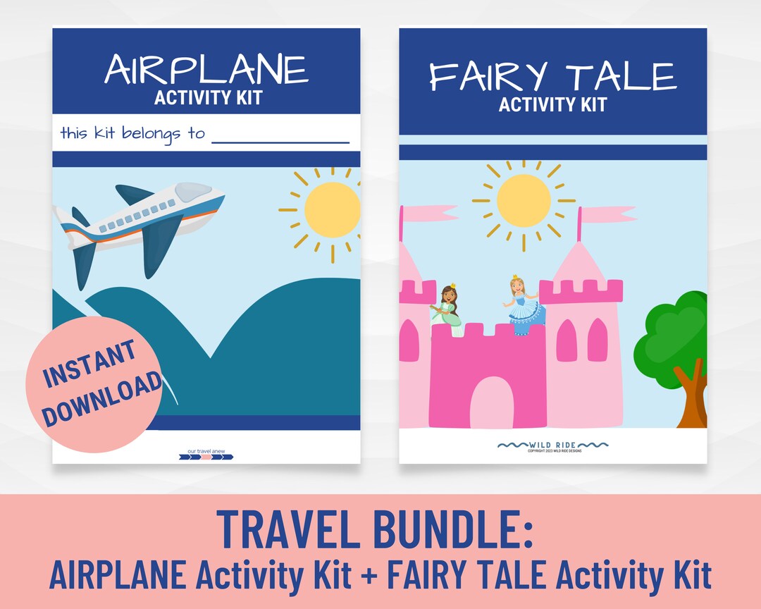 Kids Travel Activity Pack, Travel Games Printable, Travel Games for ...