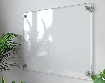 Tableau acrylique blanc personnalisé pour mur | Tableau Vision | Tableau effaçable à sec | Agenda 2024 personnalisé | Calendrier perpétuel