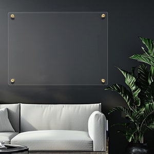 Customized Blank Acrylic Board for Wall Vision Board Dry Erase Board Custom 2024 Organization Planner Perpetual Calendar image 3