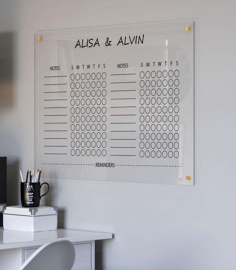 whiteboard-calendar-for-wall-dry-erase-writing-board-etsy-australia