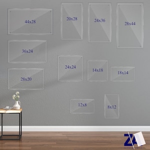 Customized Blank Acrylic Board for Wall Vision Board Dry Erase Board Custom 2024 Organization Planner Perpetual Calendar image 6