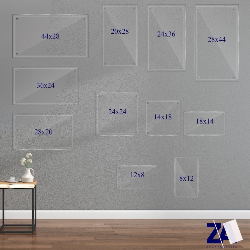 Customized Blank Acrylic Board for Wall Vision Board Dry Erase Board Custom 2024 Organization Planner Perpetual Calendar image 6