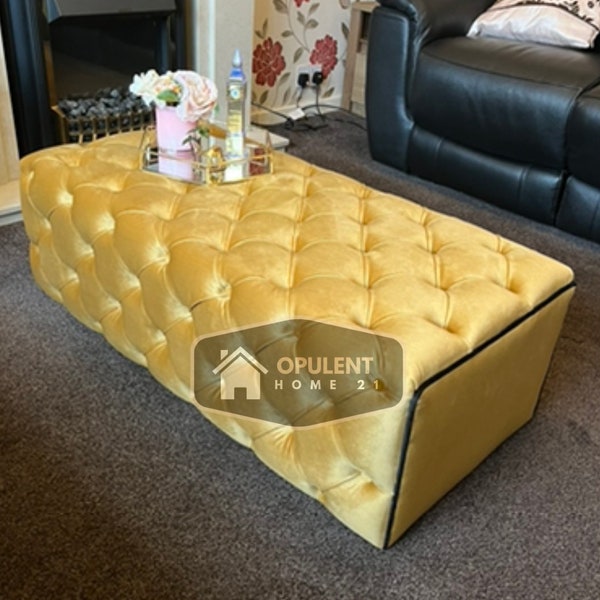 Upholstered Coffee Table Etsy UK