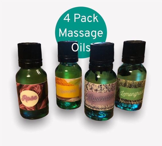 Massage Oil Gift Set Massage Oil Samples Essential Oil Gift Etsy