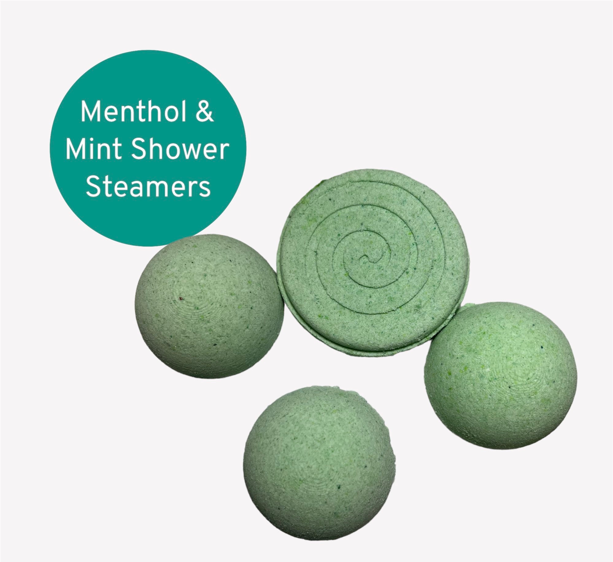 Mint Menthol Shower Steamers, Shower Soothers, Shower Bombs, Sinus