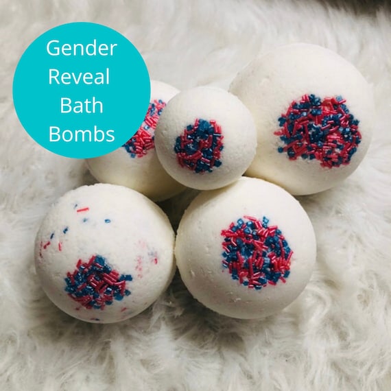 Gender Reveal Bath Bombs Pink Blue Bath Bombs Baby's Etsy