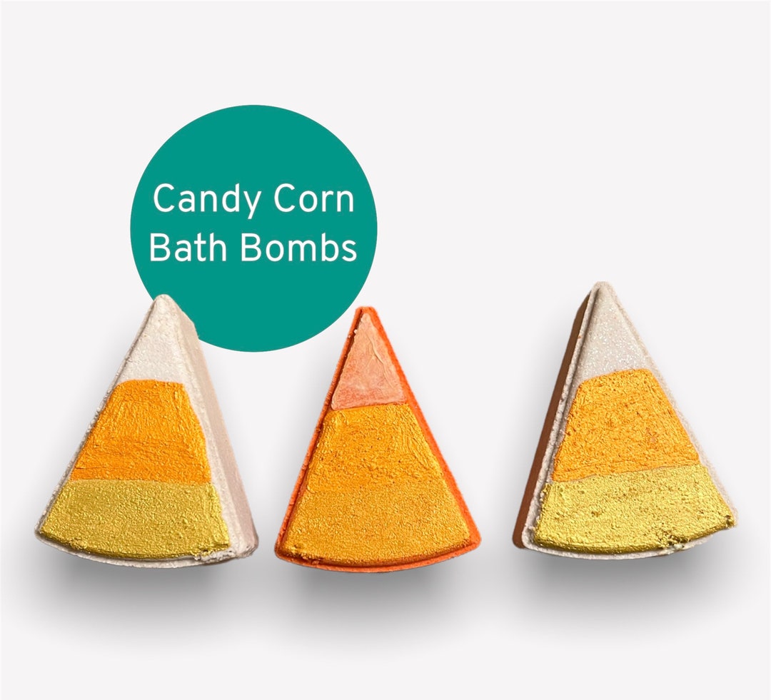 Candy Corn Bath Bombs Kids Halloween Bath Bombs Halloween Etsy