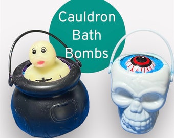 Cauldron Bath Bombs, Skull Bath Fizzy, Halloween Kids Bath Bombs, Teen Halloween Party Favors, Spooky Wedding Gifts