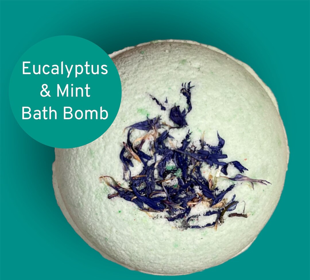Eucalyptus Mint Bath Bomb Men's Gifts Bath Fizzy Green Etsy