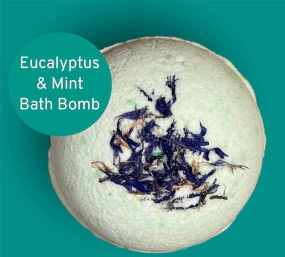 Eucalyptus Mint Bath Bomb Men's Gifts Bath Fizzy Green Etsy