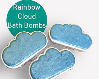 Rainbow Cloud Bath Bombs, Mystery Color Bath Fizzy, Teen Toddler Bath Gifts, Kids Bath Bombs, Fun Self Care Teacher Gifts, Bath Party Favors
