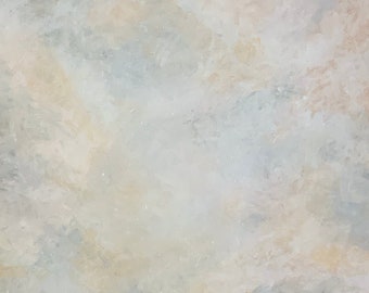 24x24 1" White Crystal Painting