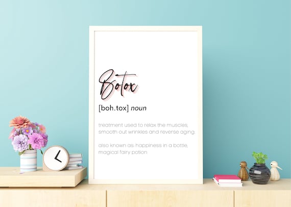 Botox Definition Print: Medspa Office Decor (Digital Download)