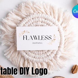 Premade Logo, Canva Logo Template, Medspa Logo Design, Instant Logo, Business Branding, Editable Logo