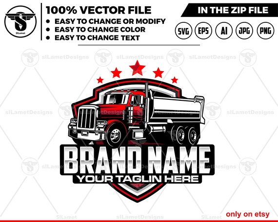 Dump Truck logo, Truck logo Svg, american dump truck logo, trucking logo, industry, heavy, machinery, industrial, equipment, construction