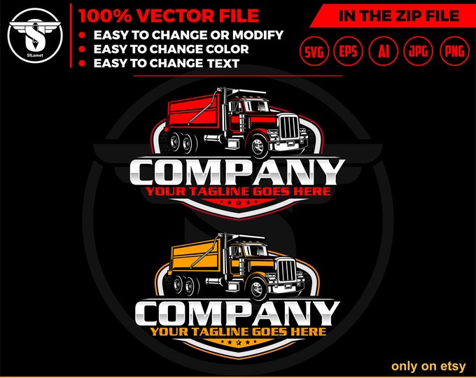 Dump Truck logo, Truck logo Svg, american dump truck logo, trucking logo, industry, heavy, machinery, industrial, equipment, construction