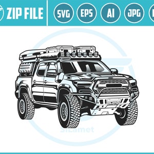 Toyota Tacoma TRD Off-Road SVG: Vector Cut File (Digital Download)
