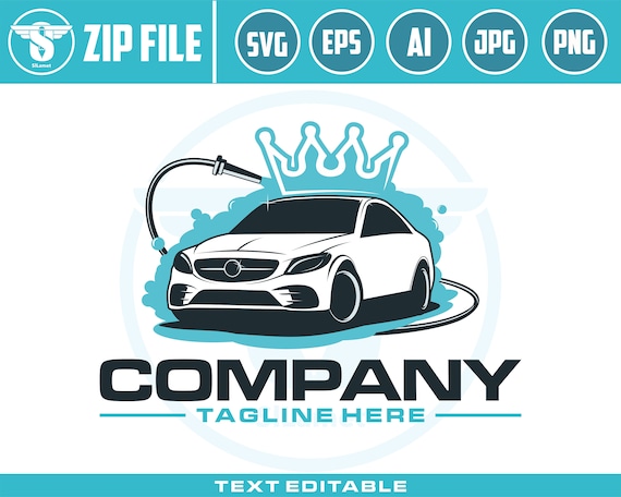 car wash logo svg, Car king wash logo template designs, vehicle cleaning Logo, Car clipart, Car wash svg, automotive logo, svg file