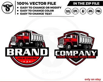 1996 Ford L8000 Dump Truck Logo (svg, png, eps, ai, jpg) (Digital Download)