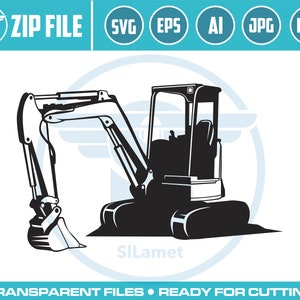 escavadeira skid steer, miniescavadeira, escavadeira svg, silhueta da escavadeira, escavadeira svg, construção svg, clipart de escavadeira, equipamento pesado