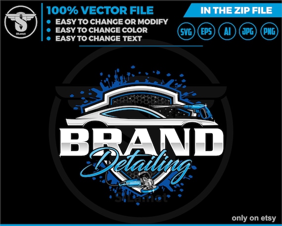 auto detailing - car logo template - Car Detailing Services logo - car wash logo template - car clean logo - auto detailing logo SVG - auto