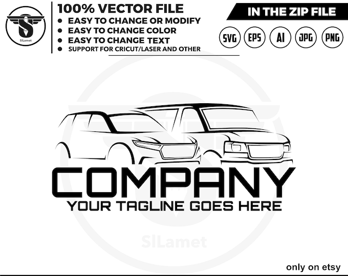 suv car and van logo, automotive logo, car logo svg, automotive svg , car logo template, car dealer logo