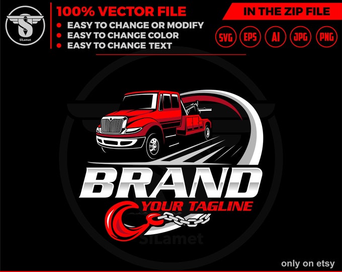 tow truck 18 wheeler LOGO, towing truck logo, towing logo template, towing chain svg, , tow truck logo, towing service logo, tow car logo