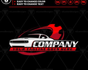 Car Repair Logo Template SVG: Automotive, car service vector
