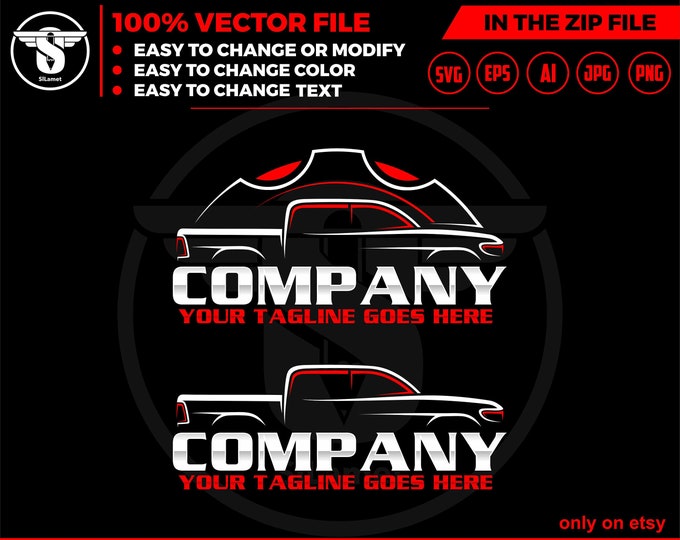 pickup repair logo, pickup truck svg, pickup truck offroad Logo, pickup truck outline, pickup silhouette, pickup truck Brand