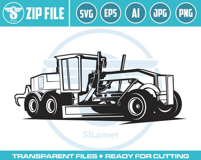 Motor Grader svg, Motor Grader Operator Svg, Motor Grader Operator Cut Files, Motor Grader Operator Files for Cricut, Clipart, Png, Dxf, Eps