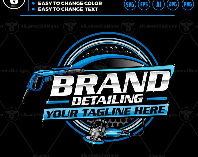 Automotive Detailing Logo Vector: SVG, EPS, PNG
