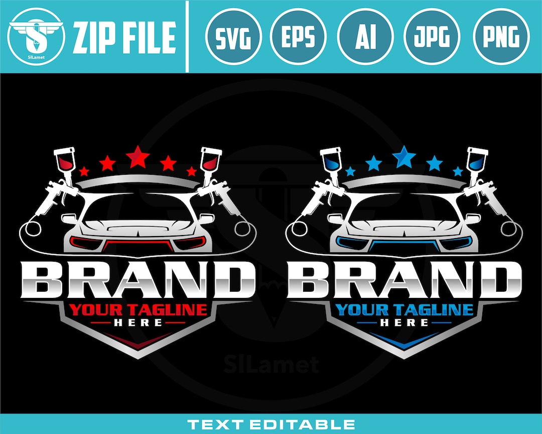 Car Painting Logo Auto Paint Logo Car Paint Logo Paint Body Etsy