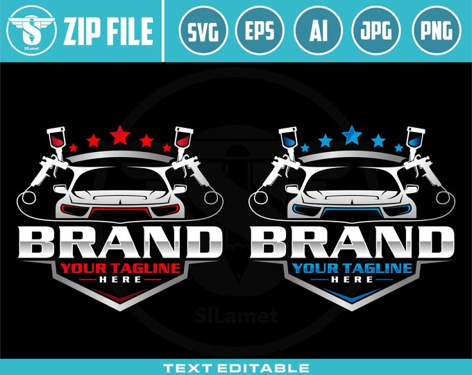 car painting logo, auto paint logo, car paint logo, paint body car logo, auto body paint logo, painting car logo, automotive svg