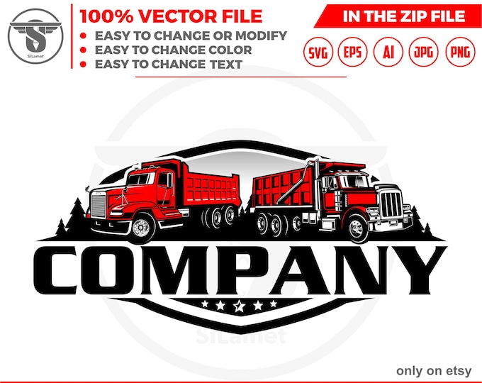 dump truck mountain logo, Dump Truck logo, Truck logo Svg, american dump truck logo, industry, heavy, machinery, industrial, equipment