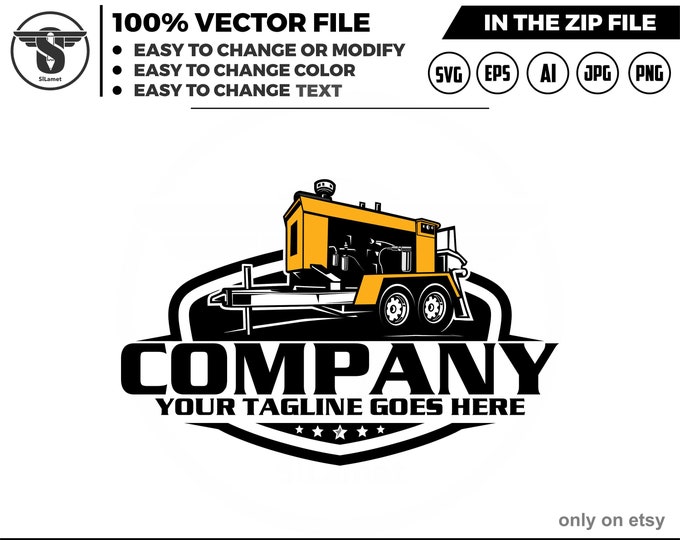 double axel pump logo -  Concrete pump logo - pumping logo - pumping svg -  2 axel pump