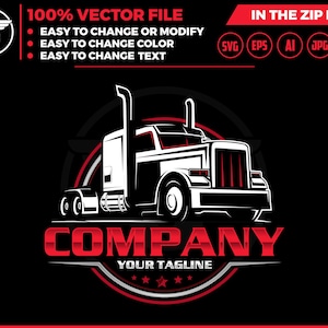 trucking svg, Trucking Company Logo, Moving Truck, Semi Truck, Trucking Brand, Truck Door Logo, Trucker Logo, head trucking logo, semi truck
