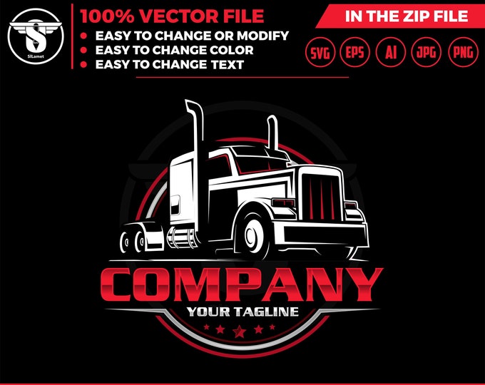 trucking svg, Trucking Company Logo, Moving Truck, Semi Truck, Trucking Brand, Truck Door Logo, Trucker Logo, head trucking logo, semi truck