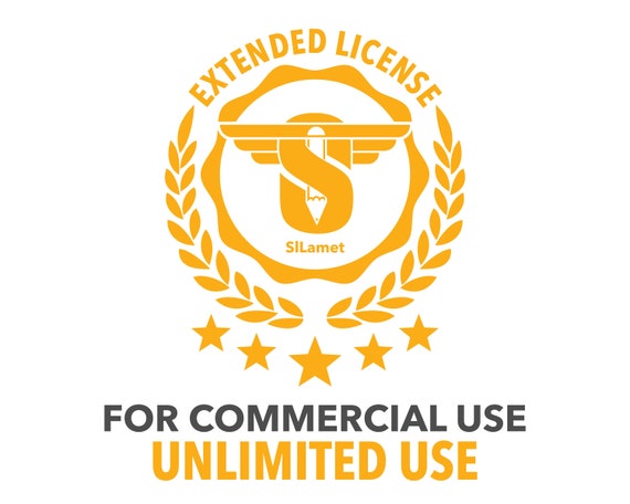 EXTENDED COMMERCIAL LICENSE For One Digital Product Design For One Person For Unlimited Uses! sILametDesigns Inc. Clipart Graphic Licensing!