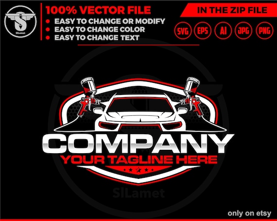 car painting logo, auto paint logo, car paint logo, paint body car logo, auto body paint logo, painting car logo, automotive logo SVG file