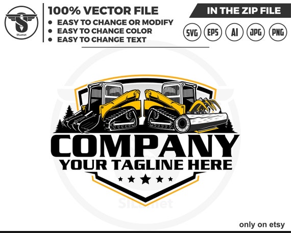 skid steer grapple logo, mini track grapple svg, Skid steer grapple svg, skid steer logo, skid steer svg, skid steer grapple tree
