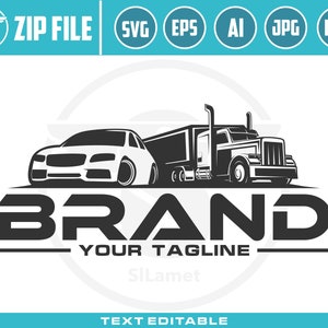 car and trucking logo template - automotive logo -trucking and car logo