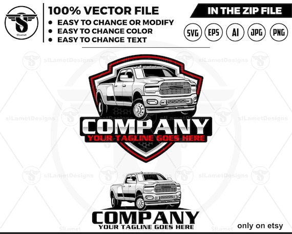pickup truck Logo, pickup truck svg, pickup truck tshirt - dodge ram 3500 DUALLY
