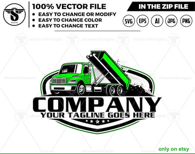 Freightliner dump roll off truck logo, Truck logo Svg, Freightliner dump truck logo, trucking logo, Freightliner m2 106 truck