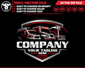 public transport logo , school bus, bus svg, van car logo rv logo , vehicle storage logo, truck, boat, car,