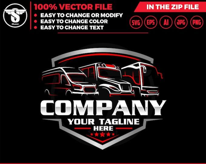 public transport logo , school bus, bus svg, van car logo rv logo , vehicle storage logo, truck, boat, car,