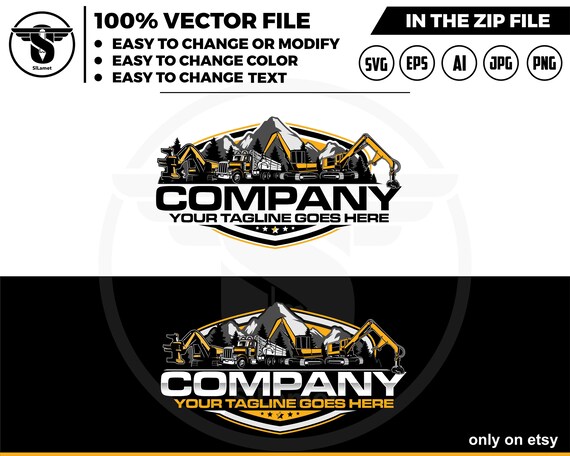 logging equipment logo - heavy logging equipment logo - Logging Machines logo