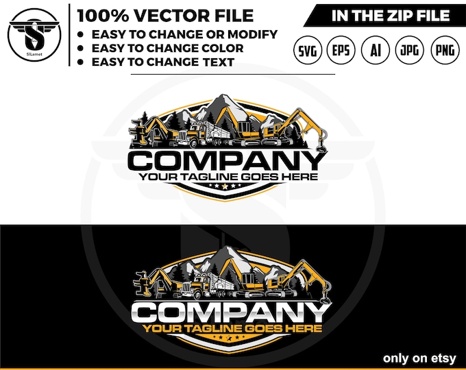 logging equipment logo - heavy logging equipment logo - Logging Machines logo