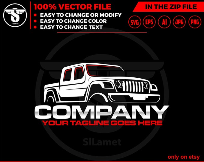 off road pickup logo, pickup truck svg, pickup truck Company Logo, pickup truck outline, pickup truck line art, off road car logo